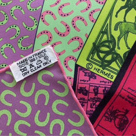 Brand New Hermes A Cheval Sur Mon Carre Silk Scarf - Picture 3 of 15